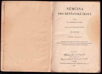 Jaroslav Nykl: Němčina pro měšťanské školy
