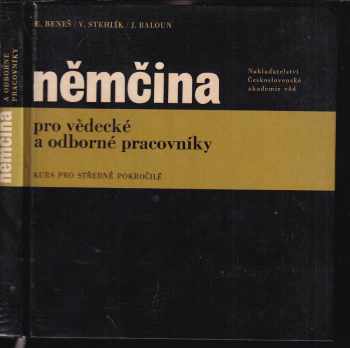 Libuše Bubeníková: Němčina pro vědecké a odborné pracovníky : kurs pro středně pokročilé