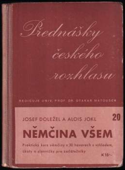 Alois Jokl: Němčina všem