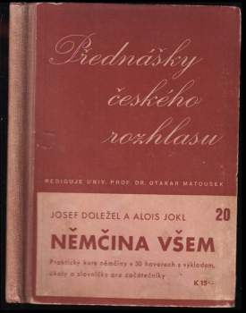 Alois Jokl: Němčina všem