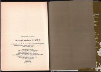 Sebastian Haffner: Německá revoluce 1918-1919