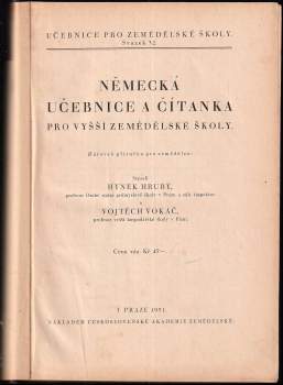 Hynek Hrubý: Německá učebnice a čítanka pro vyšší zemědělské školy