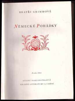 Jacob Ludwig Karl Grimm: Německé pohádky