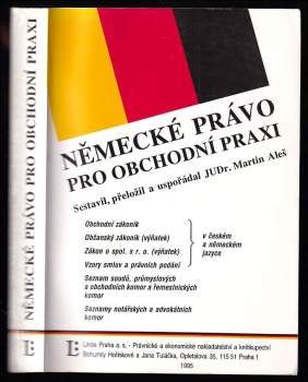 Martin Aleš: Německé právo pro obchodní praxi