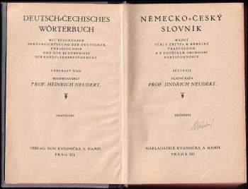 Německo-český slovník - Deutsch-čechisches Wörterbuch