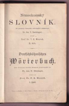 Josef V Sterzinger: Německo-český slovník