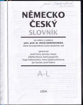 Karel Jungwirth: Německo-český slovník