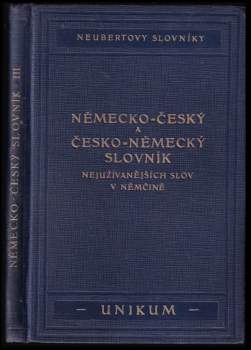 Německo-český slovník nejužívanějších slov v němčině