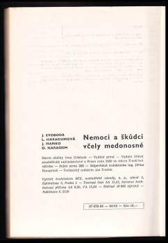 Jaroslav Svoboda: Nemoci a škůdci včely medonosné
