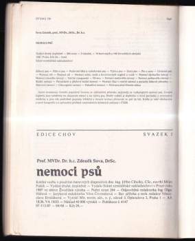 Zdeněk Sova: Nemoci psů