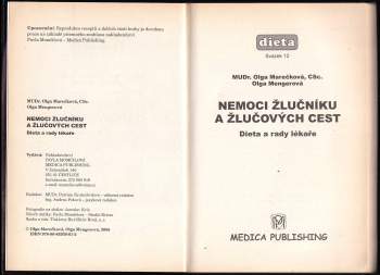 Olga Mengerová: Nemoci žlučníku a žlučových cest