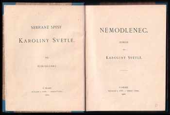 Karolina Světlá: Nemodlenec