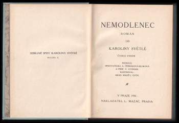 Karolina Světlá: Nemodlenec