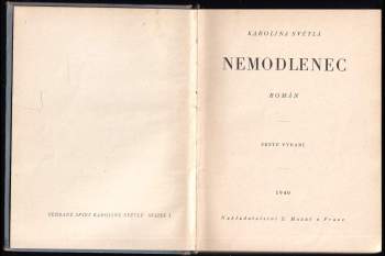 Karolina Světlá: Nemodlenec