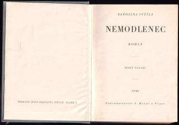 Karolina Světlá: Nemodlenec