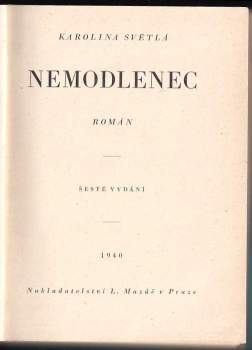Karolina Světlá: Nemodlenec