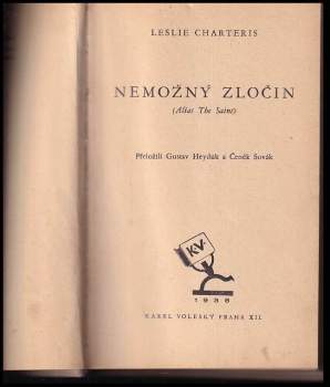 Leslie Charteris: Nemožný zločin