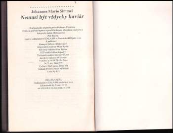 Johannes Mario Simmel: Nemusí být vždycky kaviár
