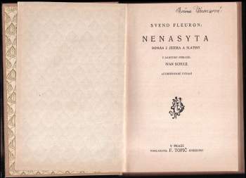 Svend Fleuron: Nenasyta