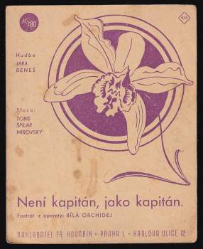 Jára Beneš: Není kapitán, jako kapitán