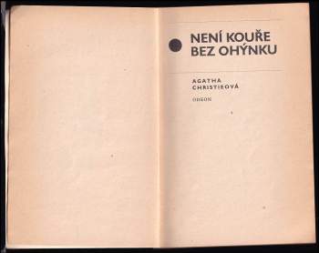 Agatha Christie: Není kouře bez ohýnku