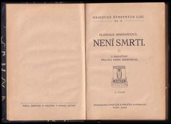 Florence Marryat: Není smrti