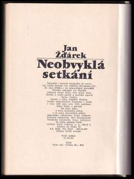 Jan Ždářek: Neobvyklá setkání