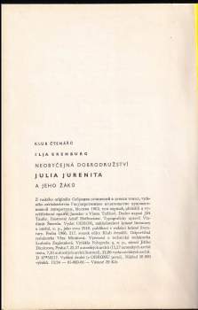Il'ja Grigor'jevič Èrenburg: Neobyčejná dobrodružství Julia Jurenita a jeho žáků