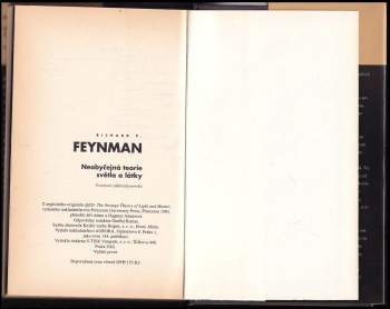 Richard Phillips Feynman: Neobyčejná teorie světla a látky