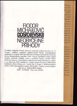 Fedor Michajlovič Dostojevskij: Neobyčejné příhody