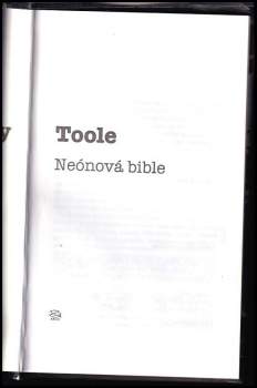 John Kennedy Toole: Neónová bible