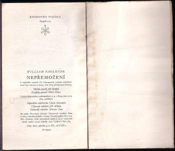 William Faulkner: Nepřemožení