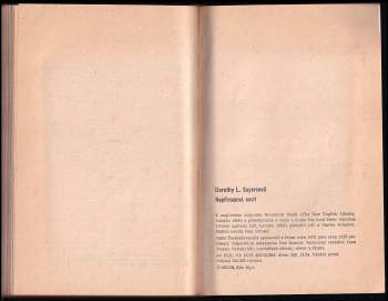 Dorothy L Sayers: Nepřirozená smrt