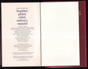 Alice Munro: Nepřítel, přítel, ctitel, milenec, manžel