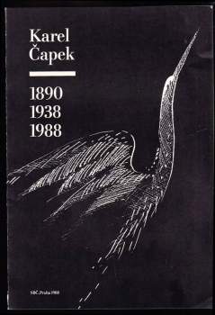 Neprodejný tisk - PF 1989 Karel Čapek 1890, 1938, 1988