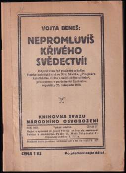 Nepromluvíš křivého svědectví!