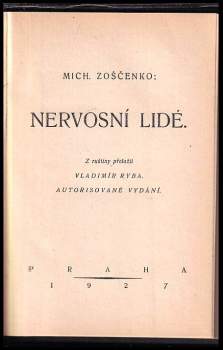 Michail Michajlovič Zoščenko: Nervosní lidé