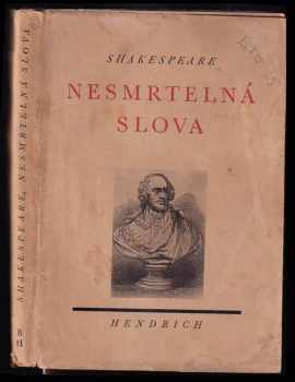 Friedrich Schiller: Nesmrtelná slova : Shakespeare