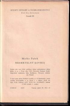 Mirko Pašek: Nesmrtelný kovboj