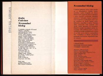 Italo Calvino: Nesnadné lásky