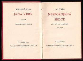 Jan Vrba: Nespokojená srdce