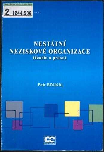 Petr Boukal: Nestátní neziskové organizace