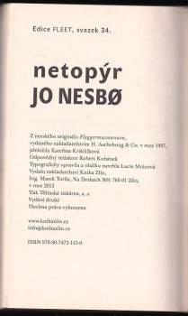 Jo Nesbø: Netopýr