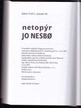 Jo Nesbø: Netopýr