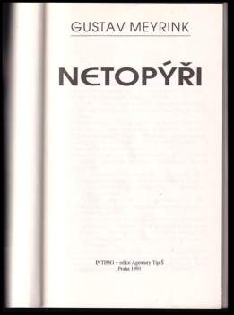 Gustav Meyrink: Netopýři