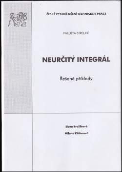 Elena Brožíková: Neurčitý integrál
