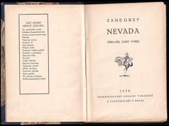 Zane Grey: Nevada