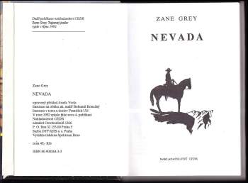 Zane Grey: Nevada