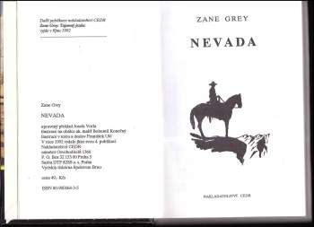 Zane Grey: Nevada