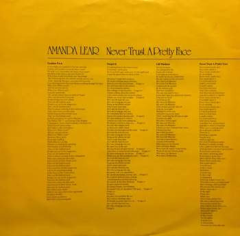 Amanda Lear: Never Trust A Pretty Face